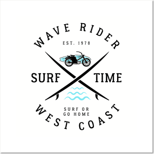 Wave Rider Surf Time Posters and Art